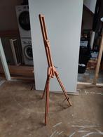 Houten schildersezel - verstelbaar, Hobby en Vrije tijd, Schilderen, Ophalen of Verzenden, Zo goed als nieuw, Ezel
