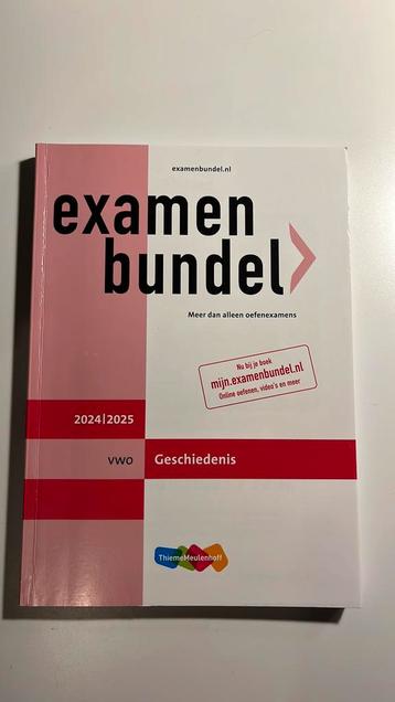 Examenbundel geschiedenis vwo beschikbaar voor biedingen