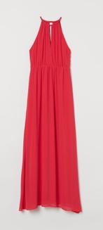 jurk H&m rood/maxi, Kleding | Dames, Jurken, H&M, Onder de knie, Zo goed als nieuw, Maat 36 (S)