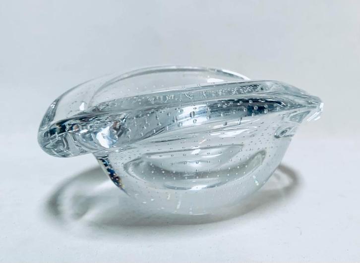 Copier Leerdam  spijkerglas bakje / asbakje *design*vintage*, Antiek en Kunst, Antiek | Glas en Kristal, Ophalen of Verzenden