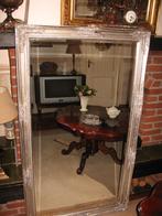 Chique!! Old-Zilver "Facet" R.H. 144x84.5cm "Barok" Spiegel, 100 tot 150 cm, Ophalen of Verzenden, Zo goed als nieuw, 75 tot 100 cm