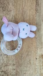 Nijntje ring rammelaar pink rib, Ophalen of Verzenden, Zo goed als nieuw, Rammelaar