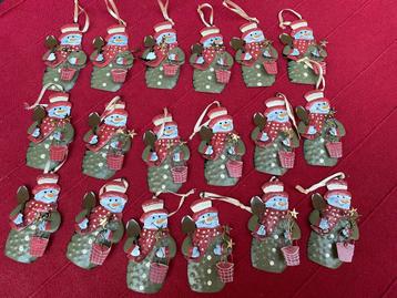 Kerst sneeuwpop hangers beschikbaar voor biedingen