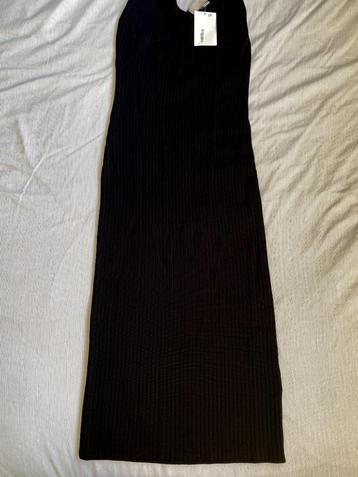 Topper zwarte strakke bodycon jurk van glans H&M maat S beschikbaar voor biedingen