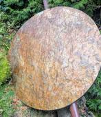 Marmeren blad, Huis en Inrichting, Ophalen, Overige materialen, Rond, Zo goed als nieuw