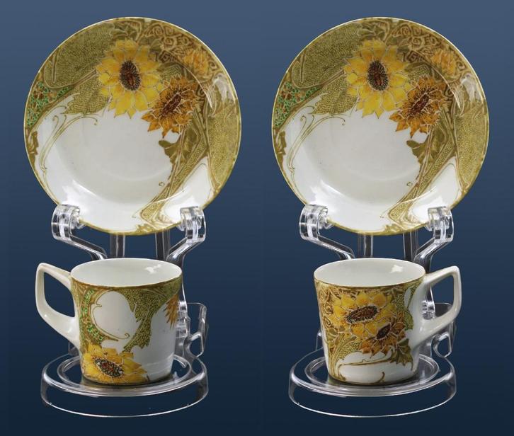 Rozenburg eierschaal kop en schoteltje (Nr.:291-1), Antiek en Kunst, Antiek | Keramiek en Aardewerk, Ophalen of Verzenden
