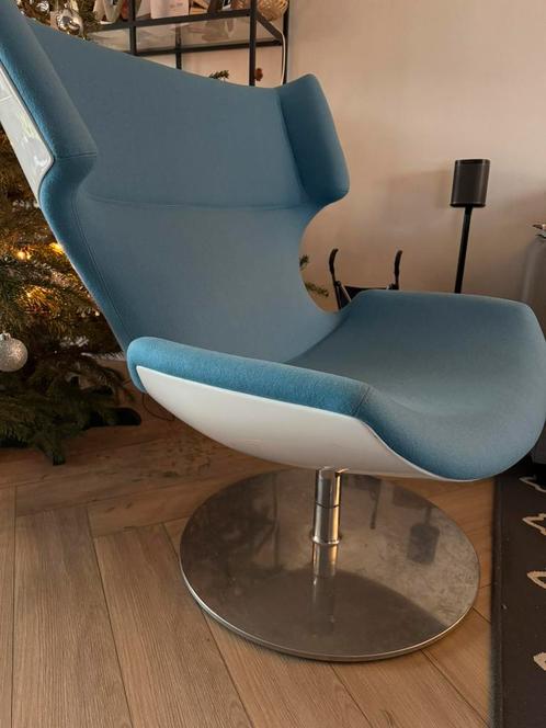Artifort Boson Fauteuil Vintage - Licht Blauw, Huis en Inrichting, Fauteuils, Zo goed als nieuw, Stof, 75 tot 100 cm, 75 tot 100 cm