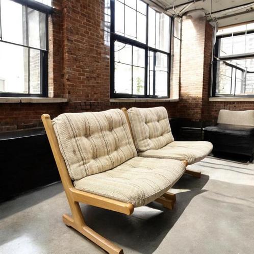 Set van 2 vintage fauteuils / clubzetels / lounge chairs, Huis en Inrichting, Fauteuils, Nieuw, 50 tot 75 cm, Ophalen