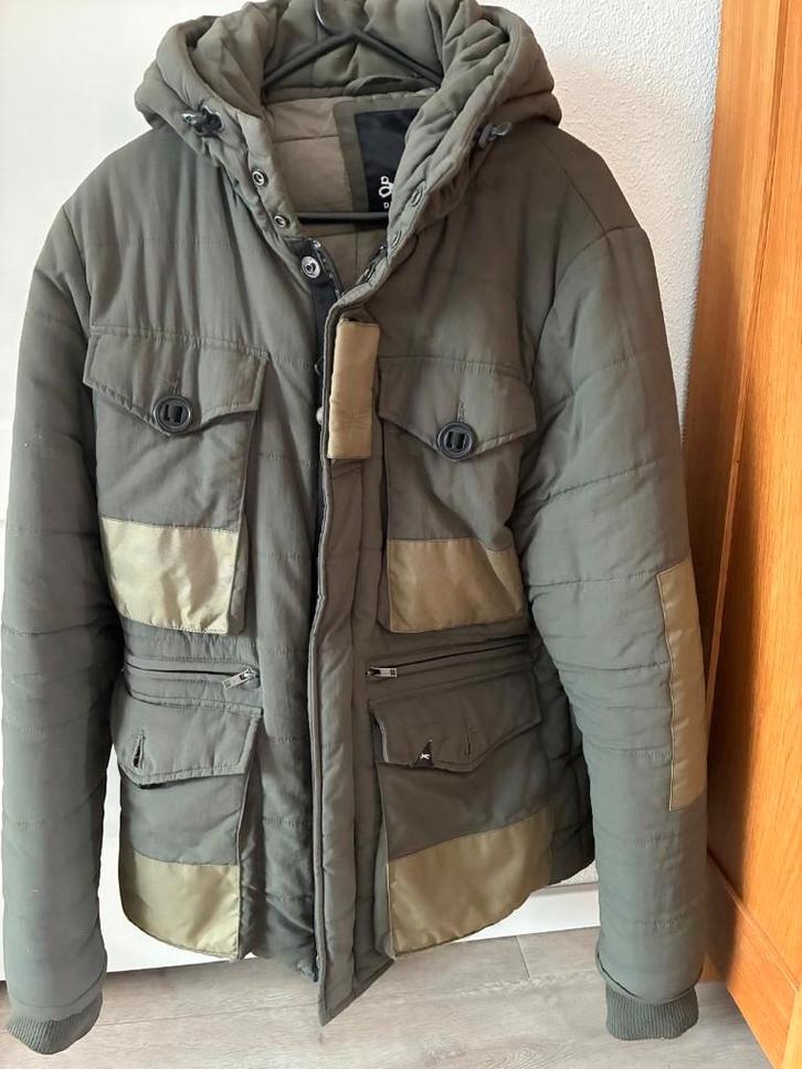 Denham winterjas groen (LARGE), Kleding | Heren, Jassen | Winter, Gedragen, Maat 52/54 (L), Groen, Ophalen