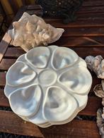 Witte oesterborden, visborden, tapasborden, saladeborden, Huis en Inrichting, Keuken | Servies, Ophalen of Verzenden, Porselein