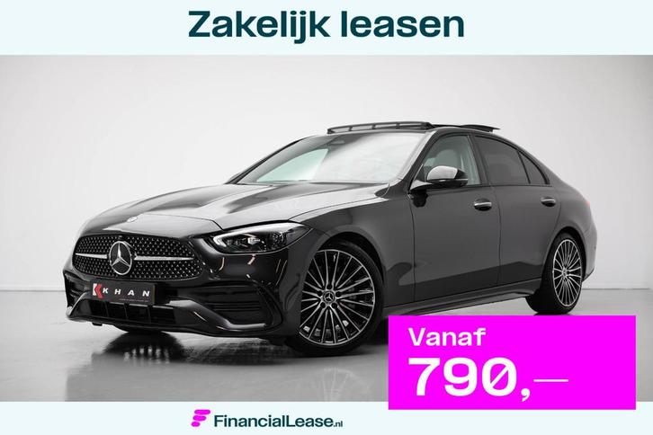 Mercedes-Benz C-klasse 180 AMG Line |Pano|Burmester|Memory|3, Auto's, Mercedes-Benz, Bedrijf, Lease, Financial lease, C-Klasse