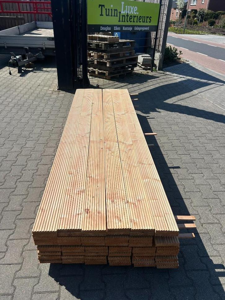 Vlonderplank Red-class | Douglas 28x145, Tuin en Terras, Palen, Balken en Planken, Nieuw, Planken, 250 cm of meer, Ophalen of Verzenden