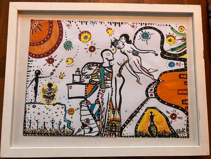 Mooi schllderij van Potok, Antiek en Kunst, Kunst | Schilderijen | Modern, Ophalen