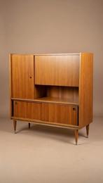 Vintage wandkast dressoir jaren 60 – teak look – mid century, Ophalen, Zo goed als nieuw, 25 tot 50 cm, 100 tot 150 cm