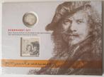 Rembrandt set 2006 met de 5 euromunt en de 6,45 eurozegel, Verzenden, Koningin Beatrix, Euro's, Setje