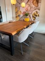 Massieve Eiken Tafel - 220x100cm, Huis en Inrichting, Tafels | Eettafels, Ophalen, Gebruikt, 100 tot 150 cm, Eikenhout