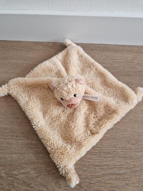 Knuffeldoekje Happy Horse beer Boogy lichtbruin K9190, Kinderen en Baby's, Speelgoed | Knuffels en Pluche, Zo goed als nieuw, Beer