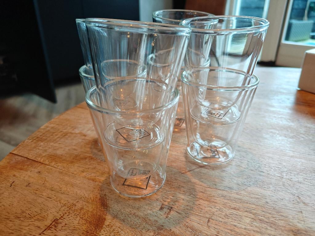 Dubbelwandige Espresso glazen, Glas of Glazen, Ophalen of Verzenden, Overige stijlen, Glas
