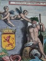 kleur gravure allegorisch Zutphen, Doesburg Bouttats 1674, Antiek en Kunst, Verzenden