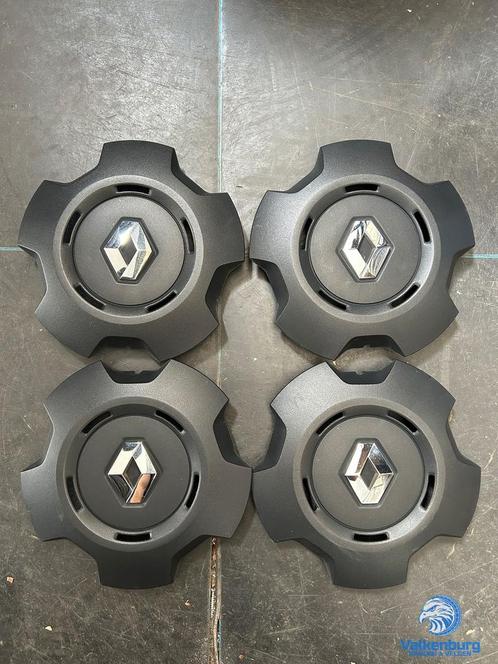 ORIGINELE Renault Trafic naafkap naafdop wieldop set zwart c, Auto diversen, Wieldoppen, Gebruikt, Verzenden