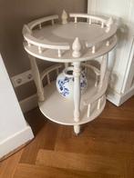 Ronde bijzettafel, Huis en Inrichting, Tafels | Bijzettafels, Minder dan 55 cm, Rond, Zo goed als nieuw, Ophalen