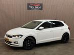 Volkswagen Polo 1.6 TDI R-Line 2019 DSG LED CRUISE NAVI BLUE, Auto's, Stof, Gebruikt, Wit, Adaptive Cruise Control