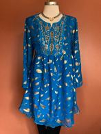 Nieuw Vini Kawen tuniek jurkje blauw goud xl 38/40😍mooi❤️☀️, Kleding | Dames, Verzenden, Nieuw, Maat 38/40 (M), Blauw
