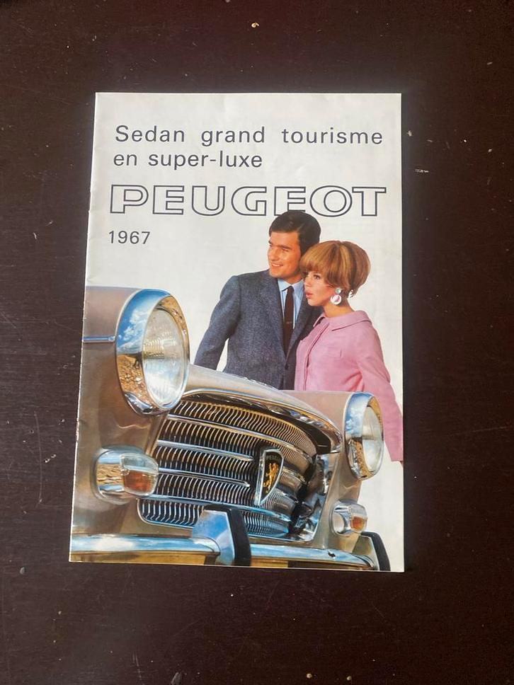 Peugeot Brochure 1967 - Sedan Grand Tourisme, Boeken, Auto's | Folders en Tijdschriften, Gelezen, Peugeot, Ophalen of Verzenden