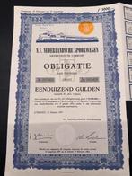 NS Obligatie 1957 - Eenduizend Gulden, Ophalen of Verzenden, 1950 tot 1970, Obligatie of Lening