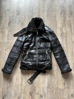 Super gave lamsleren jasje van Nikkie, maat 36, gedragen!, Zwart, Ophalen of Verzenden, Nikkie, Maat 36 (S)