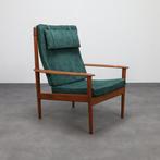 Fauteuil PJK56 Teak Grete Jalk, 1960s NIEUW gestoffeerd, Huis en Inrichting, Fauteuils, Ophalen, Hout, Gebruikt, Deens, Scandinavisch, Mid-Century Modern, Vintage, Design
