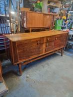 Vintage sideboard XL Jaren 60 mahonie, Huis en Inrichting, Kasten | Dressoirs, Ophalen, ,, Zo goed als nieuw, ,