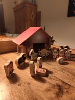 Kerststal de Bijenkorf - Houten Figuren, Kinderen en Baby's, Ophalen of Verzenden, Zo goed als nieuw, Bouwen