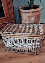 Rotan / Riet  speelgoedmand / deken mand 62x36x36, Huis en Inrichting, Ophalen, Rond, Riet