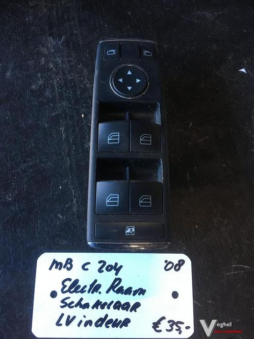 Mercedes C204 electr raambediening linksvoor in deur 2008, Auto-onderdelen, Dashboard en Schakelaars, Gebruikt, Ophalen of Verzenden