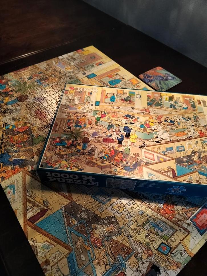 Jan van Haasteren Puzzel - Van Harte Beterschap!, Hobby en Vrije tijd, Denksport en Puzzels, Zo goed als nieuw, Legpuzzel, 500 t/m 1500 stukjes