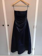 Donkerblauwe strapless galajurk maat M, Kleding | Dames, Blauw, Ophalen of Verzenden, Galajurk, Zo goed als nieuw