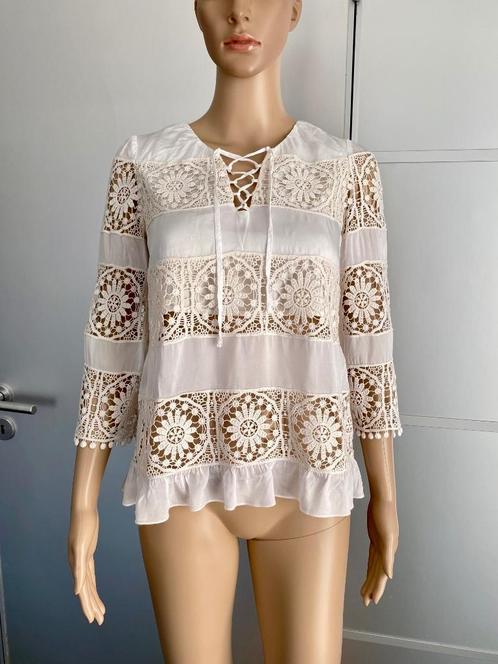 H380 Patricia Pepe maat 34/36=XS/S blouse top tuniek wit, Kleding | Dames, Blouses en Tunieken, Zo goed als nieuw, Maat 34 (XS) of kleiner