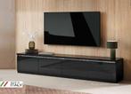 Tv meubel Forever Chrome XL hoogglans wit zwart Aanbieding!!, Huis en Inrichting, Kasten | Televisiemeubels, Nieuw, Ophalen of Verzenden