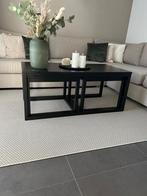 Zwarte salontafel te koop, Ophalen, Gebruikt, 100 tot 150 cm, Rechthoekig