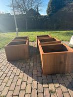 Cortenstalen plantenbakken 70x70x50 cm incl bodem, Ophalen, Balkon, Vierkant, Nieuw