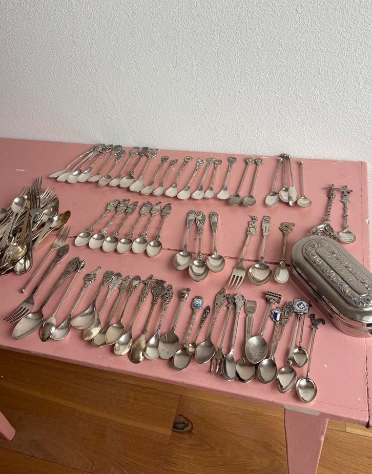 collectie vintage souvenirslepels / verzamellepels, Antiek en Kunst, Antiek | Bestek, Ophalen of Verzenden