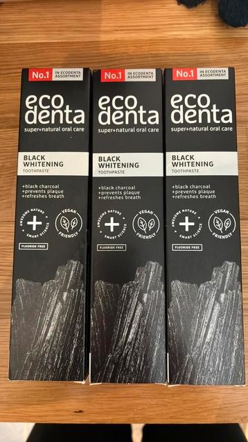 Ecodenta tandpasta nieuw in doos - Black Whitening vegan beschikbaar voor biedingen
