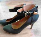Donkerbruine pumps met enkelband mt. 38 - NIEUW, Feida, Pumps, Bruin, Nieuw