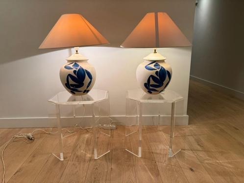 Set keramische tafellampen met Henri Matisse "Blue Nudes", Huis en Inrichting, Lampen | Tafellampen, 50 tot 75 cm, Overige materialen