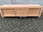 Teakhouten tv meubel, Ophalen, 150 tot 200 cm, Teakhout, Zo goed als nieuw