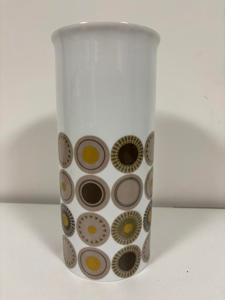 vaas van Hans Theo Baumann voor Thomas, Wit, Ophalen of Verzenden, Minder dan 50 cm, Glas