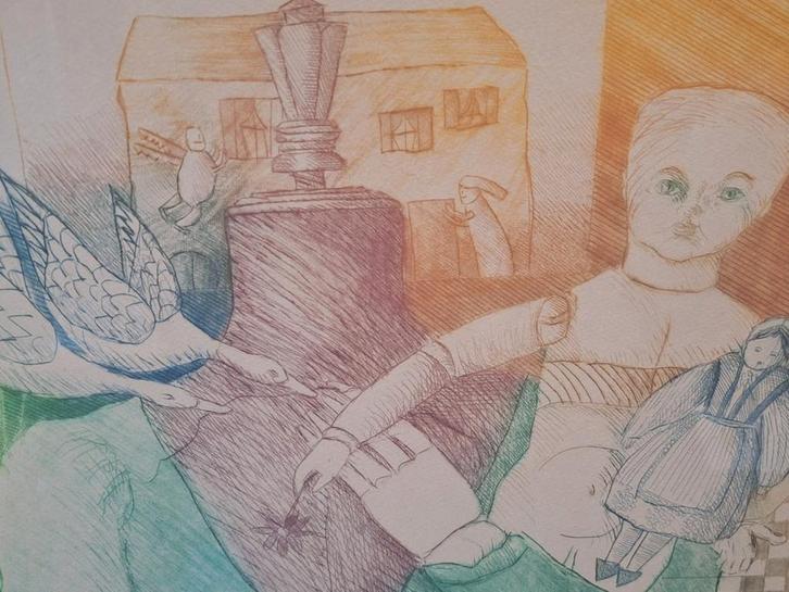 Ets Dominique Martin 1979, Antiek en Kunst, Kunst | Etsen en Gravures, Ophalen of Verzenden