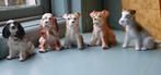 5 miniatuur vintage  honden beeldjes, Ophalen of Verzenden, Zo goed als nieuw, Dier