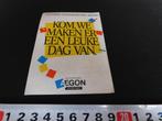 sticker AEGON Kom, we maken er een leuke dag van, Verzamelen, Ophalen, Zo goed als nieuw, Bedrijf of Vereniging